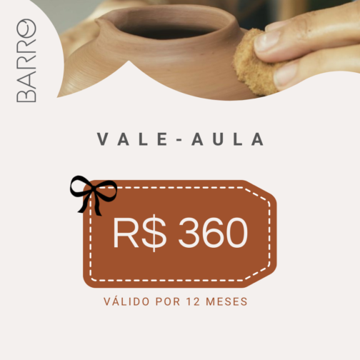 Vale-aula - BARRO Cerâmica